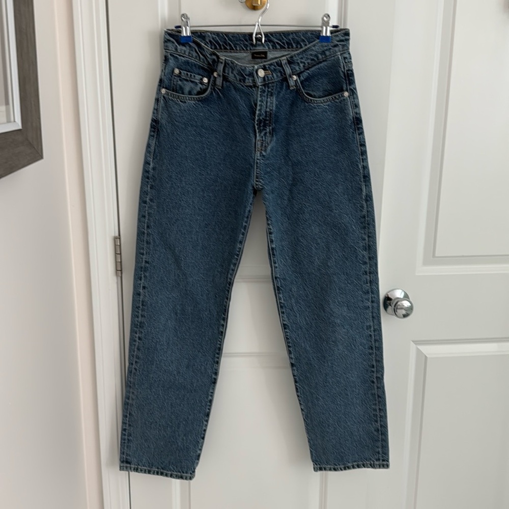 High-rise full length jeans
